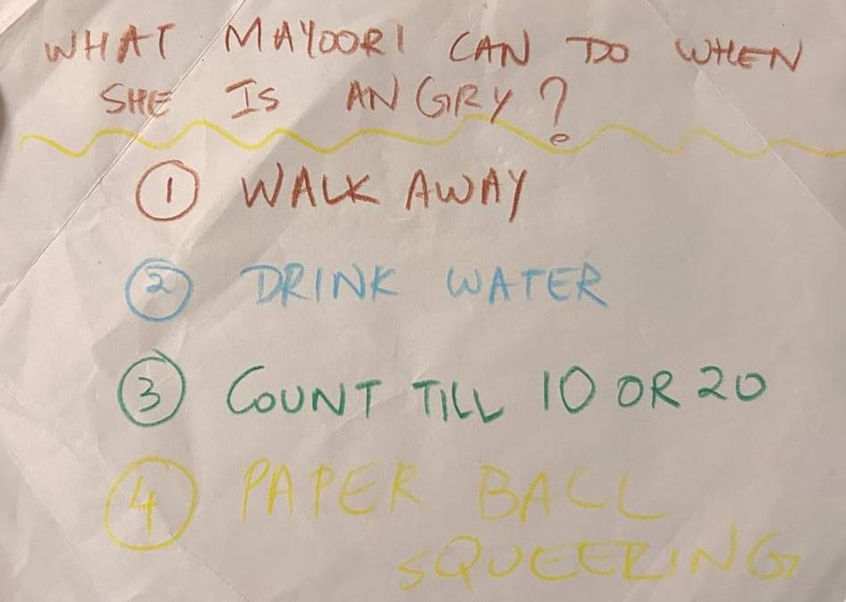 Artefacts from a child's counselling session